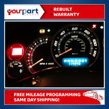 02 CADILLAC ESCALADE INSTRUMENT CLUSTER SPEEDOMETER 15073350 TRANS TEMP REMAN