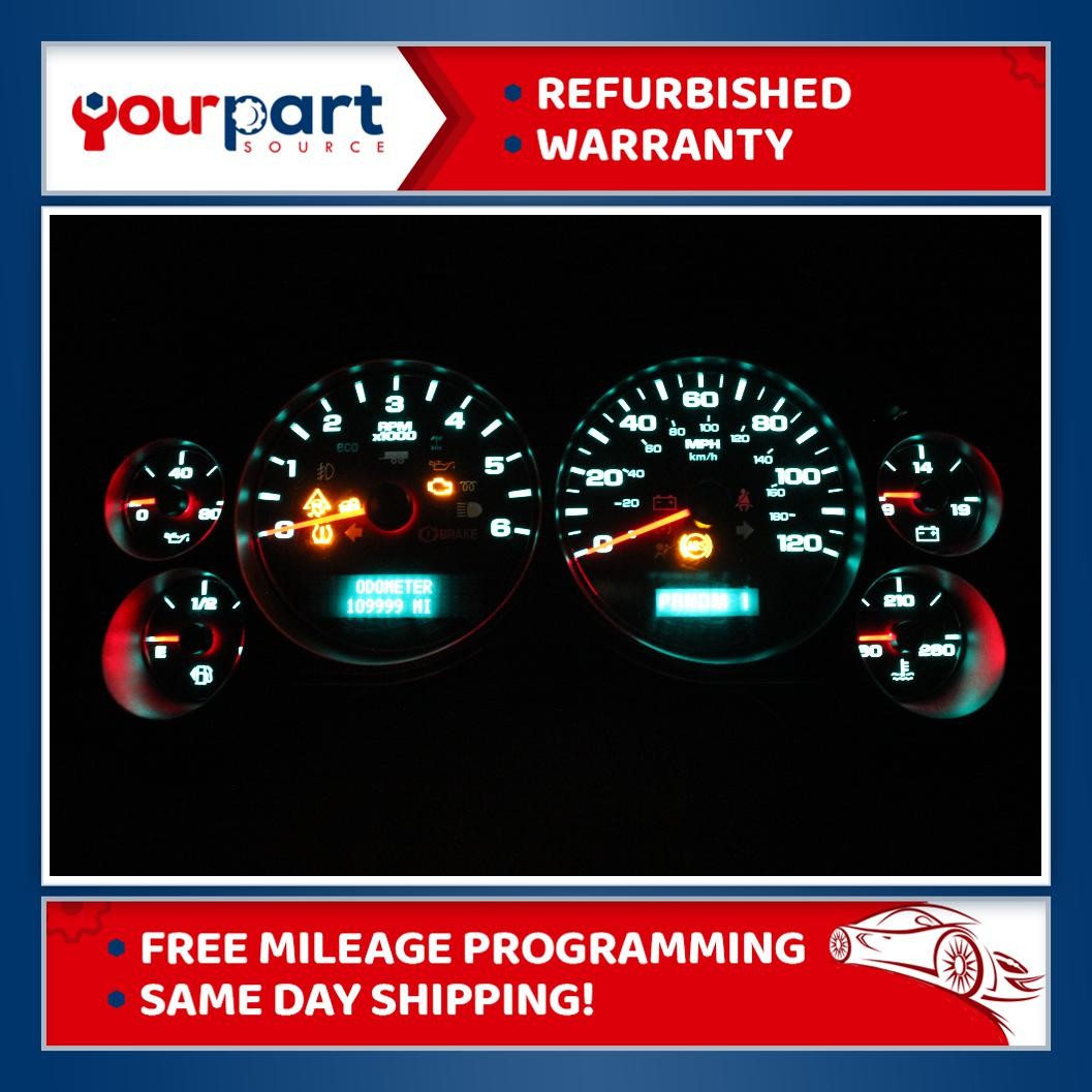 07.5-13 YUKON SIERRA SILVERADO INSTRUMENT CLUSTER