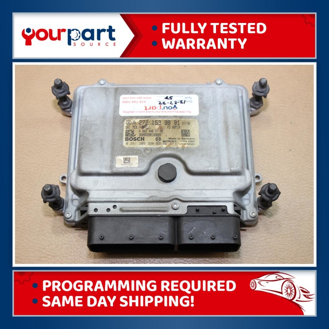 09-12 MERCEDES-BENZ C300 ECU ECM ENGINE COMPUTER A 272 153