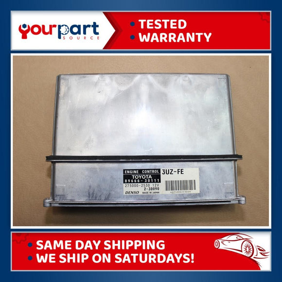 01 2001 LEXUS GS430 ECU ECM ENGINE COMPUTER CONTROL MODULE 89666-30111 TESTED