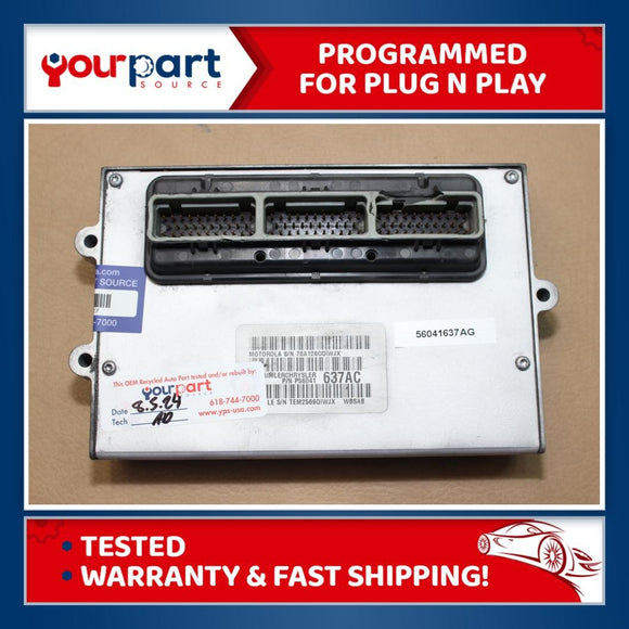 00 GRAND CHEROKEE 4.0L A/T ECU ECM PCM ENGINE CONTROL COMPUTER 56041637AG OE