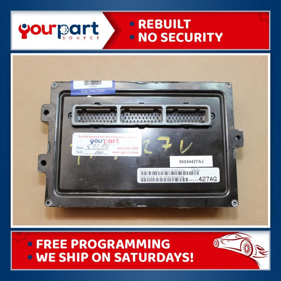 00 GRAND CHEROKEE 4.7L ECU ECM PCM ENGINE CONTROL COMPUTER 56044427 BAD LOCKTABS