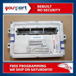 01 RAM 1500 2500 5.9L AT ECU ECM PCM ENGINE CONTROL COMPUTER 56028551AD REMAN OE