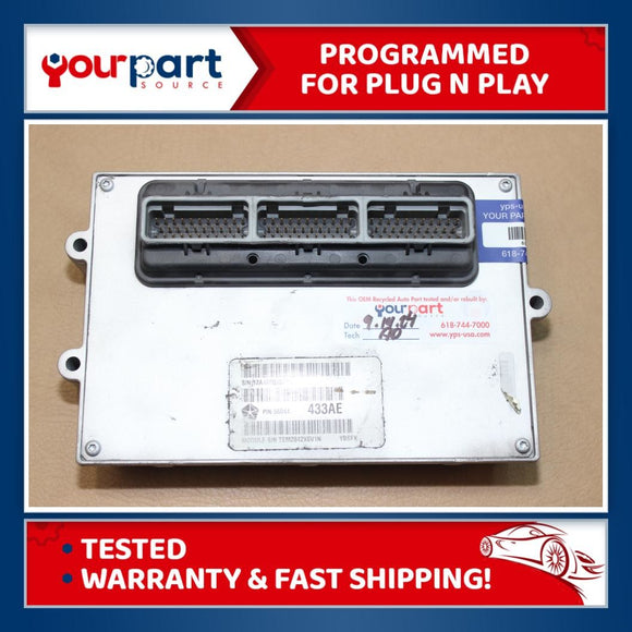 04 JEEP WRANGLER 4.0L ECU ECM PCM ENGINE CONTROL COMPUTER 56044433 TESTED