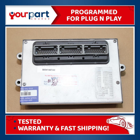 99 JEEP WRANGLER 2.5L M/T ECU ECM PCM ENGINE CONTROL COMPUTER 56041457AE TESTED