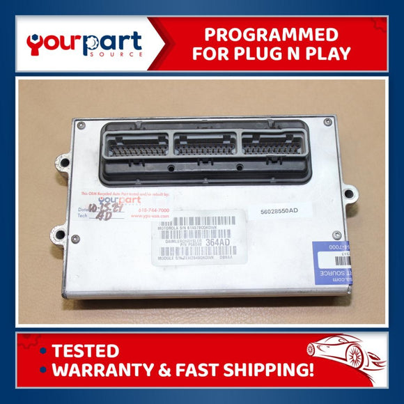 01 RAM 1500 2500 5.9L AT ECU ECM PCM ENGINE CONTROL COMPUTER 56028550AD OE