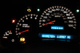 03-04 2500 SILVERADO SIERRA TRANS TEMP INSTRUMENT CLUSTER SPEEDOMETER 15182147
