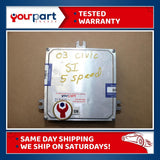 02-05 CIVIC 2.0L M/T ECU ECM ENGINE COMPUTER CONTROL MODULE 37820-PNF-A13 TESTED