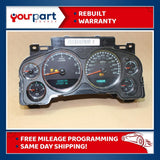 07-13 GMC SIERRA INSTRUMENT CLUSTER GAUGES SPEEDOMETER REBUILT 15929470 KM OEM