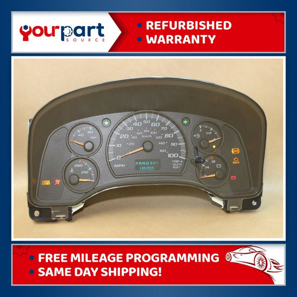 05-07 EXPRESS SAVANA VAN INSTRUMENT CLUSTER SPEEDOMETER 10378184 OEM REBUILT