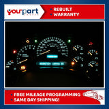 2003 2004 2500 DENALI INSTRUMENT CLUSTER SPEEDOMETER 15114647 TRANS TEMP REMAN