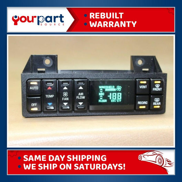 95-99 LESABRE RIVIERA PARK AVE HEATER A/C CLIMATE CONTROL 16214484 REBUILT 98