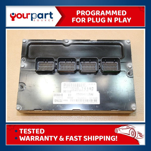 06 JEEP COMMANDER 5.7L ECM ECU ENGINE COMPUTER 05094727AI TESTED