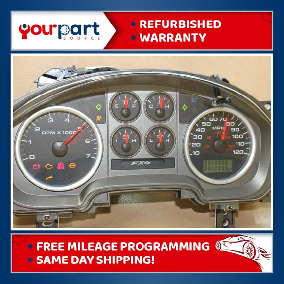 04-05 FORD F-150 FX4 OFFROAD INSTRUMENT CLUSTER GAUGES SPEEDOMETER 4L34-10849-CL
