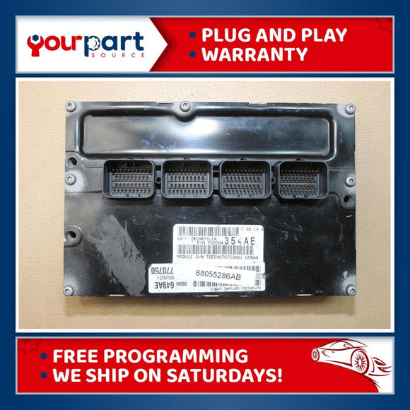 07 JEEP COMMANDER 4.7L 4x4 ECU ECM PCM ENGINE MODULE COMPUTER 68055286AB TESTED