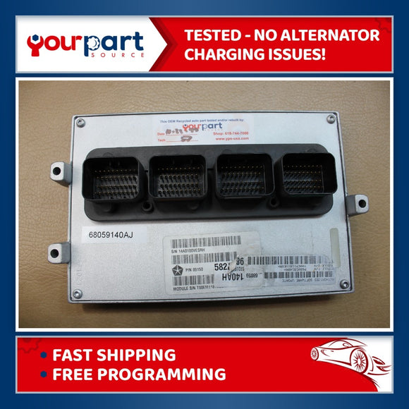 11 DODGE DURANGO 5.7L PCM ECM ECU ENGINE CONTROL COMPUTER 68059140AK TESTED