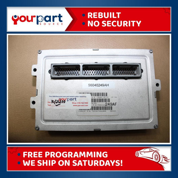 01 DODGE DURANGO 4.7L ECU ECM PCM ENGINE CONTROL COMPUTER 56040249AH REBUILT OE