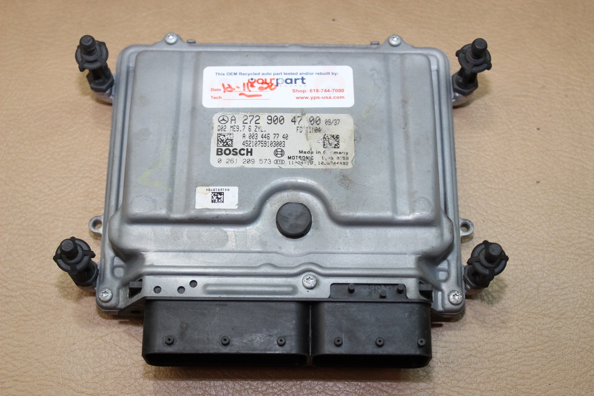 10-13 MERCEDES 350 ECU ECM PCM ENGINE COMPUTER A 272 900 47