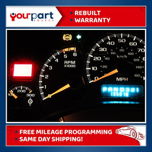 00-02 SILVERADO 2500 TRANS TEMP SPEEDOMETER INSTRUMENT CLUSTER 15068757 REBUILT