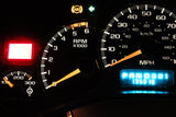00-02 SILVERADO 2500 TRANS TEMP SPEEDOMETER INSTRUMENT CLUSTER 15068757 REBUILT
