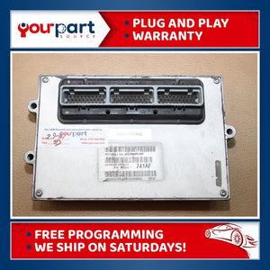 01 JEEP WRANGLER 4.0L M/T ENGINE CONTROL MODULE ECU ECM PCM 56041741AG TESTED