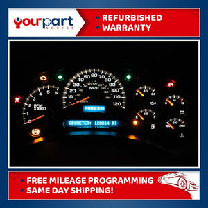 2005 05 CHEVY GMC 1500 2500 SIERRA SILVERADO INSTRUMENT CLUSTER SPEEDO REBUILT
