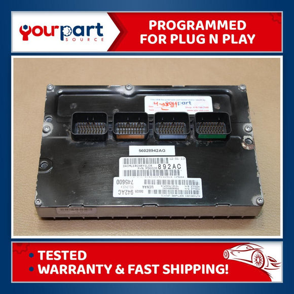 2005 DODGE RAM 1500 4.7L ECU ECM PCM ENGINE CONTROL COMPUTER 56028942AG TESTED