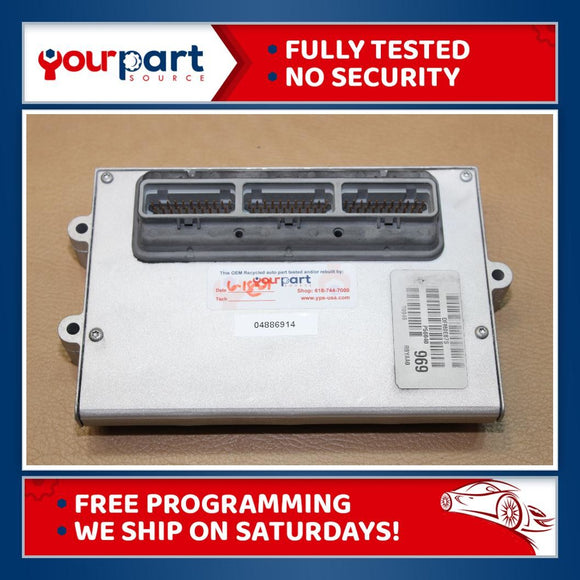 96 RAM VAN 1500 2500 A/T 5.2L AT ECU ECM PCM ENGINE COMPUTER 04886914 TESTED OEM