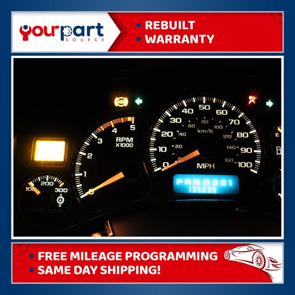 99-02 CHEVY DIESEL DURAMAX 3500 6.6L SPEEDO INSTRUMENT CLUSTER 15065280 REMAN