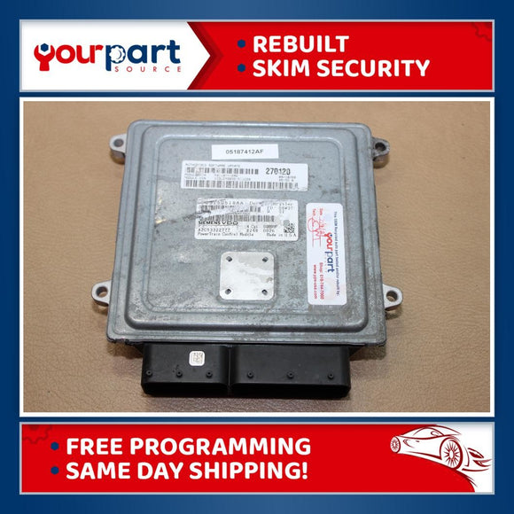09 2.4L AVENGER SEBRING ECU ECM PCM ENGINE CONTROL COMPUTER 05187412AF PROBADA