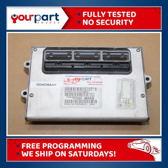 00 DODGE DURANGO 4.7L 4x4 ECU ECM PCM ENGINE CONTROL COMPUTER 56040364AH TESTED