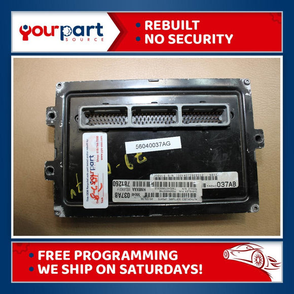 99 DODGE DAKOTA 3.9L AT ECU ECM PCM ENGINE CONTROL COMPUTER 56040037AG REBUILT