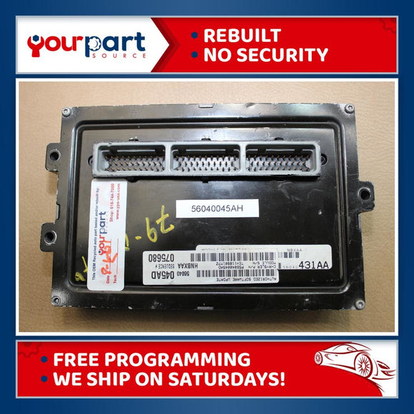 99 DODGE DAKOTA 3.9L AT ECU ECM PCM ENGINE CONTROL COMPUTER 56040045AH REBUILT