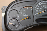 03-04 2500 SILVERADO SIERRA TRANS TEMP INSTRUMENT CLUSTER SPEEDOMETER 15182149
