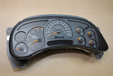 03-04 2500 SILVERADO SIERRA TRANS TEMP INSTRUMENT CLUSTER SPEEDOMETER 15182149