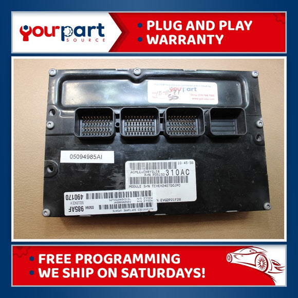 08 DODGE CHARGER MAGNUM 300 5.7L PCM ECM ECU ENGINE COMPUTER 05094985AI PROBADA