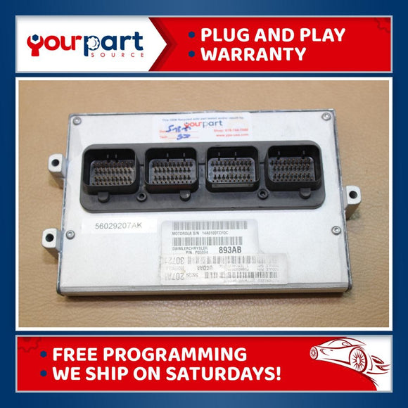 06 DODGE DURANGO 5.7L 4X2 ECU ECM PCM ENGINE CONTROL COMPUTER 05094896AJ TESTED
