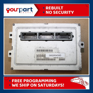 01 DODGE RAM 1500 5.2L MT ECU ECM PCM ENGINE CONTROL COMPUTER 56028543AD REBUILT