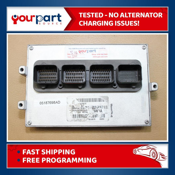 09 JEEP WRANGLER 3.8L M/T ECU ECM PCM ENGINE CONTROL COMPUTER 05187698AD PROBADA