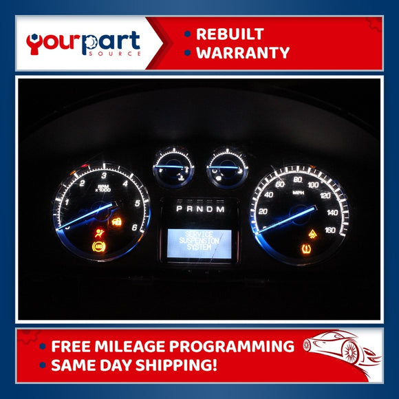 07-11 CADILLAC ESCALADE SPEEDOMETER INSTRUMENT CLUSTER TN257450-7803 TESTED