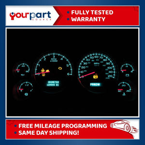 07-12 1500 2500 SIERRA SILVERADO SPEEDOMETER INSTRUMENT CLUSTER 20774758 REMAN