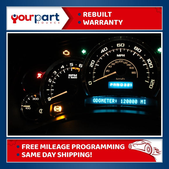 03-05 CADILLAC ESCALADE SPEEDOMETER INSTRUMENT CLUSTER GAUGES 15224133 REMAN