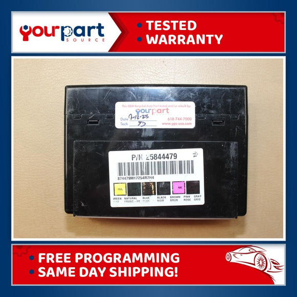 06-13 GM CHEVROLET BCM BODY CONTROL MODULE OEM 25844479 TESTED PROGRAMMED TO VIN