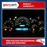 02-04 ENVOY TRAILBLAZER INSTRUMENT CLUSTER SPEEDOMETER 15195447 DUNB REBUILT