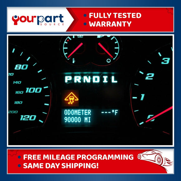 07-09 CHEVROLET EQUINOX INSTRUMENT CLUSTER SPEEDOMETER GAUGES 1705462C TESTED