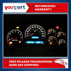 02-04 ENVOY TRAILBLAZER INSTRUMENT CLUSTER SPEEDOMETER 15115883 H1FH REBUILT