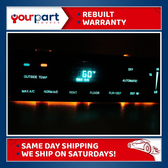 96-97 LINCOLN TOWN CAR OEM AC HEATER CLIMATE CONTROL F7VH-19C933-AA REBUILT oem
