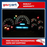 02-04 ENVOY TRAILBLAZER INSTRUMENT CLUSTER SPEEDO GAUGES 15181243 REFURBISHED