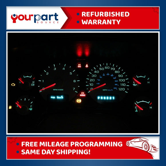 02 RAM TRUCK 1500 2500 GAS INSTRUMENT SPEEDOMETER CLUSTER 56045618 GOOD TACH IPC