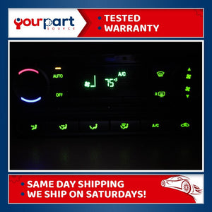 06 FORD F-250 F350 DIGITAL CLIMATE HEATER TEMPERATURE AC CONTROL 6L34-18C612-BB